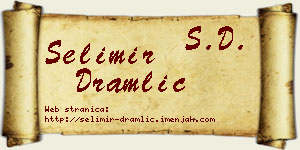 Selimir Dramlić vizit kartica